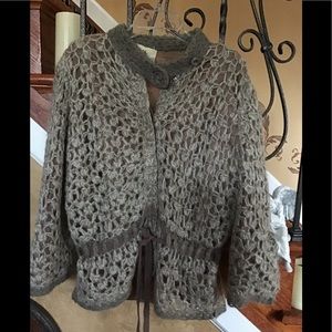 CASTILHO Vintage Crochet Sweater From Portugal